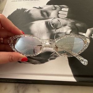 Authentic Miu Miu Glitter Cat Eye Sunglasses
